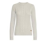 OXMO OXCarryone Damen Strickpullover Pullover mit Rundhals Label-Badge Regular fit, Größe:XS, Farbe:MID Grey (792842)