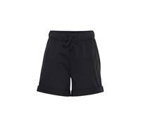 OXMO OXChanel Damen Shorts Kurze Hose Joggershorts mit Tunnelzug Eingrifftaschen Baumwollmischung Regular fit, Größe:40, Farbe:Black (194007)