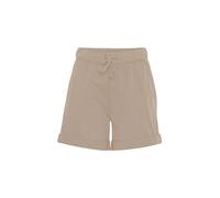OXMO OXChanel Damen Shorts Kurze Hose Joggershorts mit Tunnelzug Eingrifftaschen Baumwollmischung Regular fit, Größe:38, Farbe:Cement (140708)