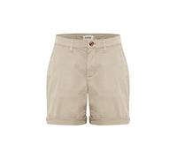 OXMO OXCharline Damen Chino Shorts Kurze Hose Baumwollmischung Regular Fit, Farbe: Cement (140708), Größe: 40