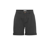 OXMO OXCharline Damen Shorts Chinoshorts Kurze Hose mit Eingrifftaschen Gürtelschlaufen Baumwollmischung Regular fit, Größe:44, Farbe:Ebony (194104)