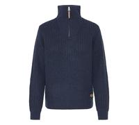 OXMO OXEdna Damen Strickpullover Troyer Grobstrick Pullover