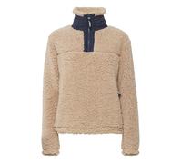 OXMO OXElina Troyer Sweatshirt Herren Pullover Sweater mit Teddy Fell mit Stehkragen, Größe:XL, Farbe:Doeskin (151308)