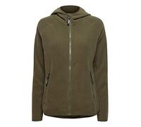 OXMO OXFinja Damen Fleecejacke Sweatjacke Jacke mit Kapuze Reißverschlusstaschen Regular fit, Größe:XL, Farbe:Ivy Green (190512)