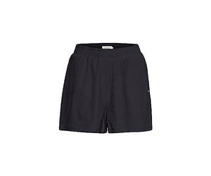 OXMO OXFRINKA Shorts Damen Sweatshorts Kurze Hose aus Frottee Baumwolle mit elastischem Bund Regular-Fit, Größe:XL, Farbe:Black (194007)