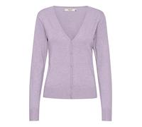 OXMO OXHelene - 21800077 ME Damen Strickjacke Cardigan Fein-Strick, Größe:XL, Farbe:Purple Rose Melange (1537161)