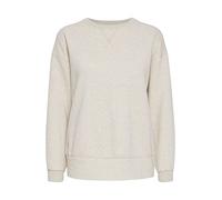 OXMO OXHolma Damen Sweatshirt Pullover Sweater mit Rundhals-Ausschnitt, Größe:L, Farbe:Oatmeal Melange (1304011)