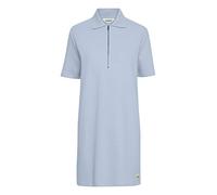 OXMO OXJonna Damen Freizeitkleid Kleid Polokleid Polokragen Kurze Ärmel, Größe:XL, Farbe:Kentucky Blue (153915)