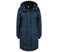 OXMO OXJuna Damen Wintermantel Parka Mantel mit Kapuze Gummizug Reißverschlusstaschen Seiten-Reißverschlüsse Regular fit, Größe:S, Farbe:Insignia Blue (194010)