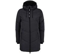 OXMO OXJunchen Damen Winterjacke Damenjacke Jacke mit Kapuze Eingrifftaschen Reißverschluss Regular fit, Größe:M, Farbe:Black (194007)