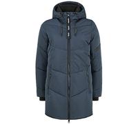 OXMO OXJunchen Damen Winterjacke Damenjacke Jacke mit Kapuze Eingrifftaschen Reißverschluss Regular fit, Größe:L, Farbe:Insignia Blue (194010)