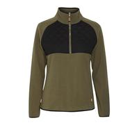 OXMO OXMalita Damen Fleecejacke Sweatjacke Jacke mit Stehkragen, Größe:XL, Farbe:Dusty Olive (180515)