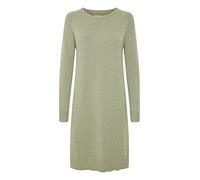 OXMO OXMareen Damen Strickkleid Feinstrickkleid Kleid mit Rundhalsausschnitt, Größe:S, Farbe:Vetiver Melange (1706131)