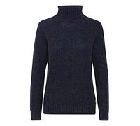 OXMO OXNanna Strickpullover Damen Grobstrickpullover Pullover mit Rollkragen Regular Fit, Größe:S, Farbe:Total Eclipse Melange (1940101)