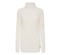 OXMO OXNanna Strickpullover Damen Grobstrickpullover Pullover mit Rollkragen Regular Fit, Größe:XXL, Farbe:Cloud Dancer (114201)