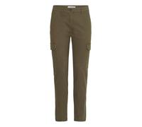 OXMO OXPaler Damen Hose Cargohose mit Eingrifftaschen Cargotaschen Gürtelschlaufen Label-Details Baumwollmischung Slim fit, Größe:36, Farbe:Grape Leaf (190511)