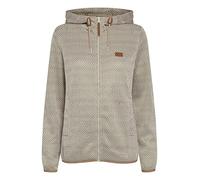 OXMO OXPebbles Damen Fleecejacke Sweatjacke Jacke mit Kapuze, Größe:M, Farbe:Dune (171009)