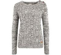 OXMO OXPhia Damen Strickpullover Grobstrick Pullover mit Rundhals-Ausschnitt 100% Baumwolle Regular fit, Größe:L, Farbe:Coffee BEA (795973)