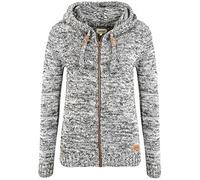 OXMO OXPhiladelphia Damen Strickjacke Grobstrick Cardigan mit Kapuze Reißverschluss 100% Baumwolle Regular fit, Größe:L, Farbe:Insignia B (791991)