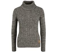 OXMO Philipa Damen Rollkragenpullover Pullover mit Rollkragen, Größe:XL, Farbe:DARK GREY (792890)