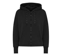 OXMO OXSanice Damen Sweatjacke Kapuzenjacke Hoodie mit Kapuze Oversize Fit, Farbe: Black (194007), Größe: M