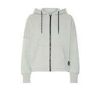 OXMO OXSanice Damen Sweatjacke Kapuzenjacke Hoodie mit Kapuze Oversize Fit, Farbe: Limestone (164702), Größe: L