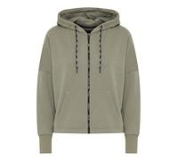 OXMO OXSanice Damen Sweatjacke Kapuzenjacke Hoodie mit Kapuze Oversize Fit, Farbe: Vetiver (170613), Größe: S