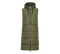 Longweste OXMO "Longweste OXSolice", Damen, Gr. XL, grün (dusty olive), Obermaterial: 100% Polyester PES., Westen Longweste (29109651-XL) dusty olive