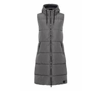 OXMO OXSolice Damen Weste Steppweste Outdoor Weste, L, Pewter (185203)