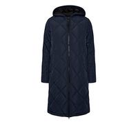 OXMO OXStanca Damen Steppmantel Wintermantel Winterjacke gefüttert mit Kapuze Eingrifftaschen Regular fit, Größe:M, Farbe:Total Eclipse (194010)