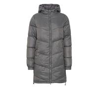 OXMO OXTabata Damen Steppmantel Wintermantel Winterjacke gefüttert mit hochabschließendem Kragen, Größe:M, Farbe:Pewter (185203)