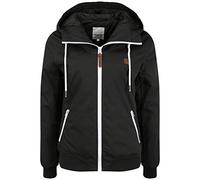 OXMO OXTila Damen Übergangsjacke Jacke mit Kapuze Reißverschlusstaschen Regular fit, Größe:M, Farbe:BLACK (799000)