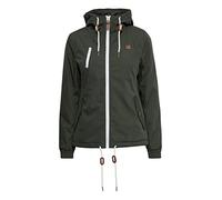 OXMO OXTilda Damen Jacke Übergangsjacke mit Kapuze Kordelzügen Eingrifftaschen Regular fit, Größe:XS, Farbe:CLIMB IVY (793785)