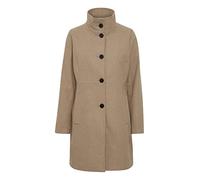 OXMO OXValerine Damen Wintermantel Wollmantel Winterjacke hochabschließender Kragen, Größe:38, Farbe:Dune Melange (1710091)