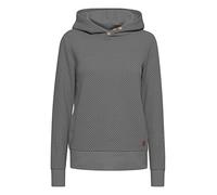 OXMO OXVera Damen Kapuzenpullover Hoodie Pullover mit Kapuze Eingrifftaschen Rippbündchen Baumwollmischung Regular fit, Größe:M, Farbe:Medium Grey Melange (201146)