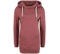 OXMO OXVicky Damen Sweat Hoodie Long Pullover Kapuzenpullover mit Kapuze Kordelzug Regular fit, Größe:M, Farbe:Wine R Mel (7989853)