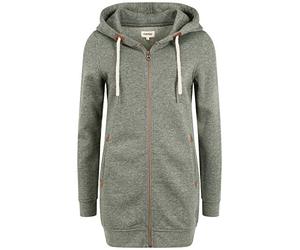 OXMO OXVicky Straight Sweat Zip-Hoodie Damen Sweatjacke Kapuzenjacke Hoodie mit Kapuze Kordel Eingrifftaschen Regular fit, Größe:XS, Farbe:Climb Mel (7987853)