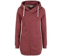 OXMO OXVicky Sweat Zip-Hoodie Damen Sweatjacke Kapuzenjacke Hoodie mit Kapuze Kordel Reißverschluss Eingrifftaschen Regular fit, Größe:S, Farbe:Wine R Mel (7989853)