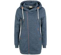 OXMO OXVicky Sweat Zip-Hoodie Damen Sweatjacke Kapuzenjacke Hoodie mit Kapuze Kordel Reißverschluss Eingrifftaschen Regular fit, Größe:XS, Farbe:INS BL Mel (7989915)