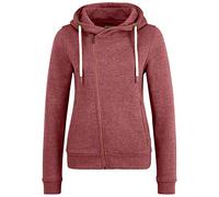 OXMO OXVicky Sweat Zip-Hoodie Damen Sweatjacke Kapuzenjacke Hoodie mit Kapuze Kordel Reißverschluss Eingrifftaschen Regular fit, Größe:XS, Farbe:Wine R Mel (7989853)