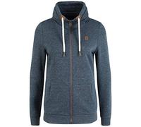 OXMO OXVicky Sweat Zip-Jacke Damen Sweatjacke Sweater Pullover mit Tubekragen Kängurutasche Reißverschluss Regular fit, Größe:XS, Farbe:INS BL MEL (7989915)
