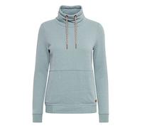 OXMO OXVimpa Damen Sweatshirt Pullover Sweater mit Tube-Kragen, Größe:S, Farbe:Goblin Blue Melange (1840111)