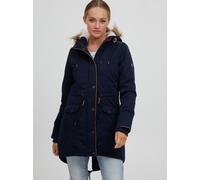 OXMO Anna Damen Winterparka Parka Mantel mit Fellkapuze und Teddy-Futter, Größe:S, Farbe:INSIGNIA B (791991)
