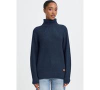 OXMO Rollkragenpullover Damen blau, S