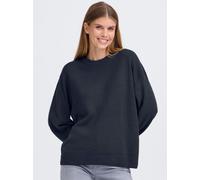 Strickfleece-Pullover OXMO "Strickpullover OXSamson", Damen, Gr. L, blau (total eclipse), Obermaterial: 50% Polyacryl PAN. 50% Polyacryl PAN recyc.., Pullover (65717268-L) total eclipse