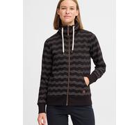 OXMO Sweatjacke Damen Baumwolle schwarz, XS