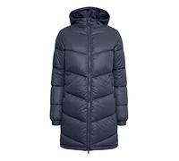 OXMO Tabata Damen Steppmantel Wintermantel Winterjacke gefüttert mit hochabschließendem Kragen, Größe:M, Farbe:Total Eclipse (194010)