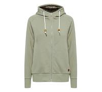 OXMO Ulla Damen Sweatjacke Cardigan Sweatshirtjacke mit Kapuze, Größe:S, Farbe:Seagrass (166008)