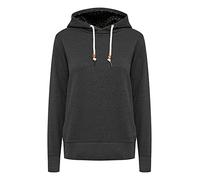 OXMO Ulrika Damen Kapuzenpullover Hoodie Pullover mit Kapuze, Größe:L, Farbe:Dark Grey Melange (201147)