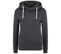 OXMO Vicky Damen Kapuzenpullover Hoodie Pullover mit Kapuze, Größe:XXL, Farbe:DAR Grey M (798288)